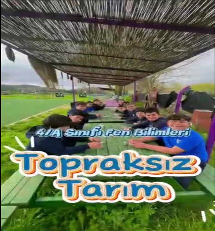 Topraksız Tarım Deneyi ile Bilim Bahçemizde! METİN:   Kelimelerle Sanat Zamanı!